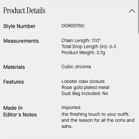 Kate Spade Rose Gold Necklace - Picture 6 of 6